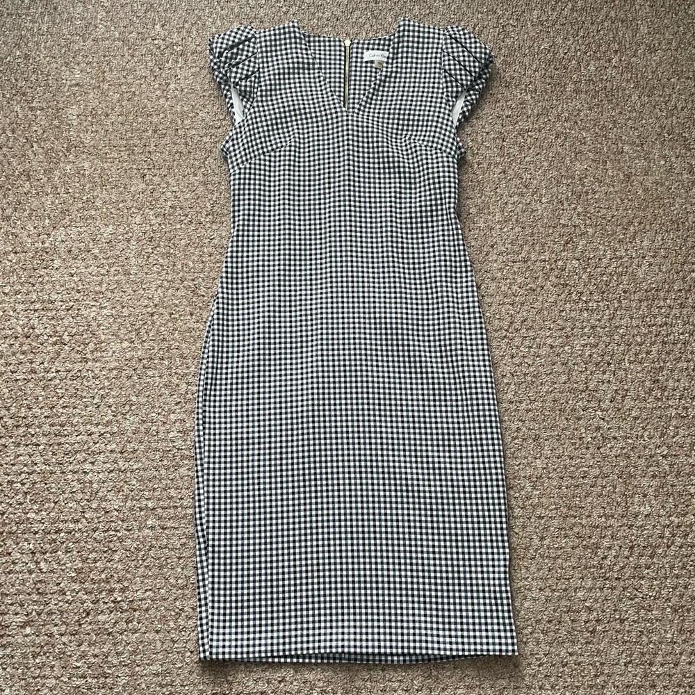 Calvin Klein Checkered Shift Dress